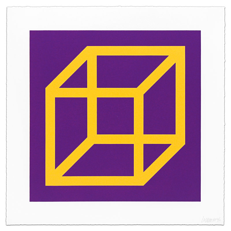 Open Cube in Color on Color #1 de Sol LeWitt