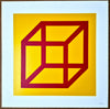 Open Cube in Color on Color #1 de Sol LeWitt