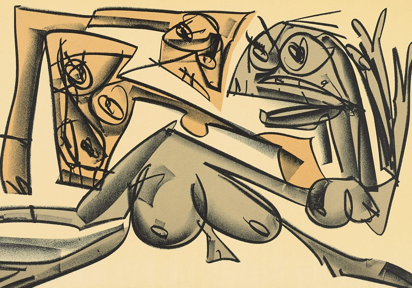 Tagebücher (Suite, planche IX) de Antonio Saura