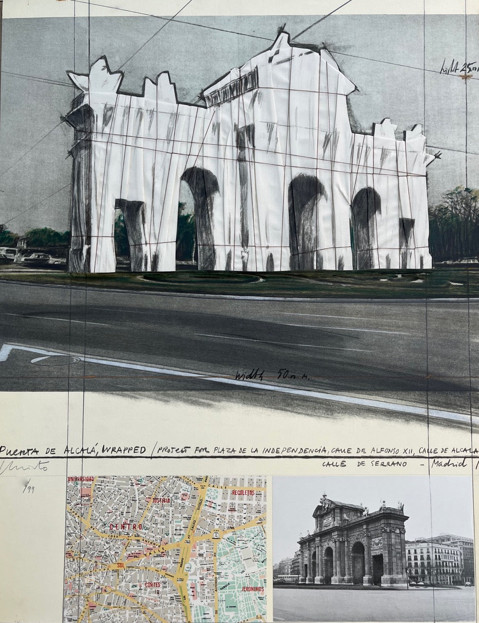 Puerta de Alcalá, wrapped / Project for Madrid