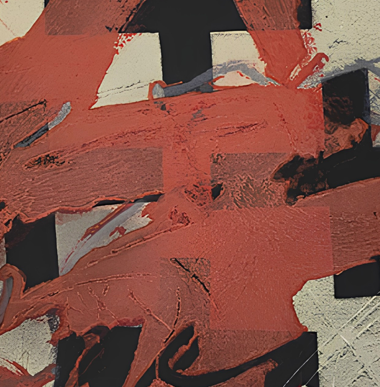 Cobert de Roig by Antoni Tàpies