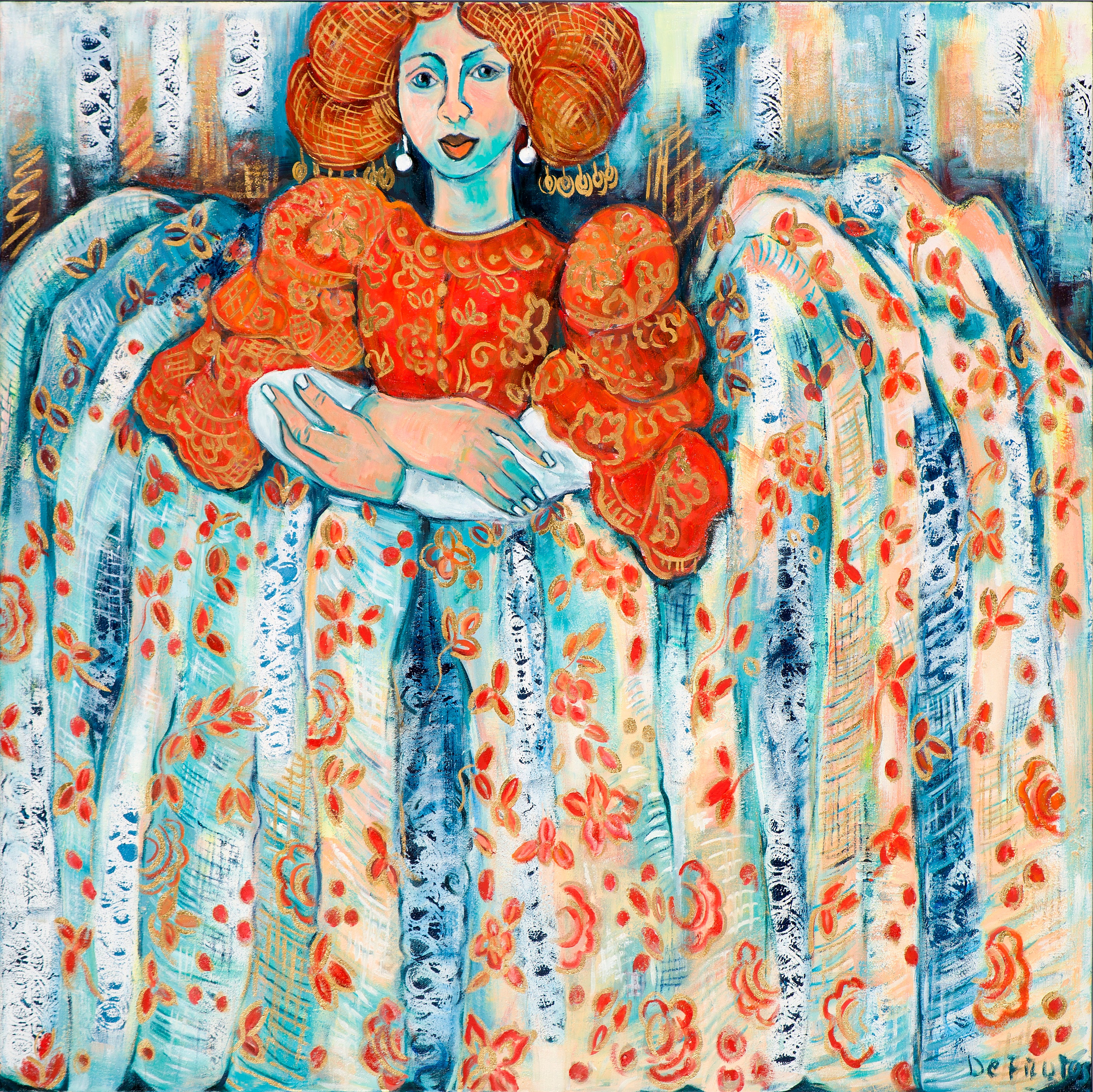 Menina del cabello rojo de María Jesús de Frutos