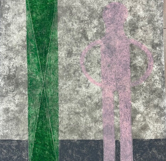Hombre en rosa by Rufino Tamayo