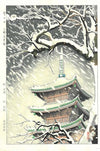 Snow Day Ueno Five-Story Pagoda