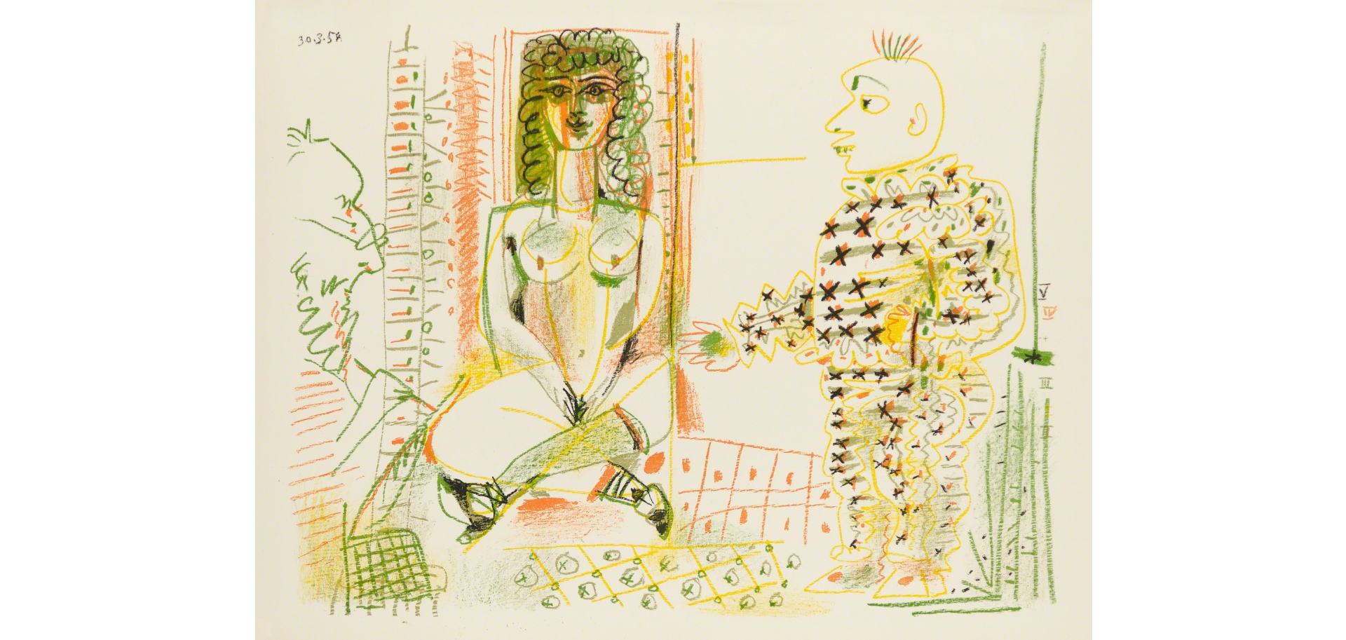 Le peintre et son modele de Pablo Picasso