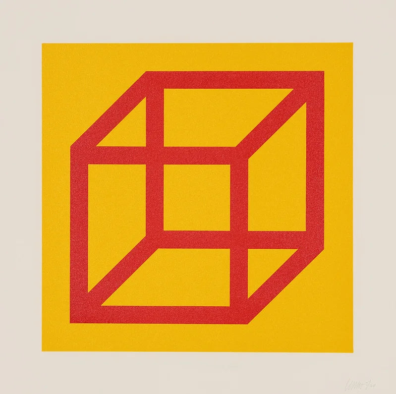 Open Cube in Color on Color #1 de Sol LeWitt