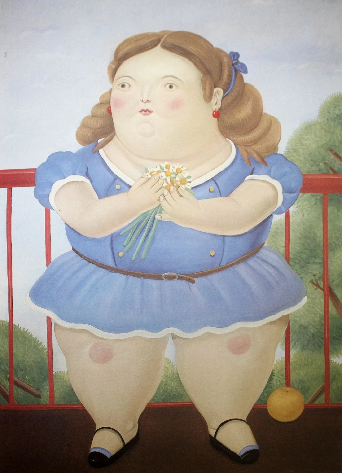 Girl on a balcony