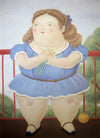Girl on a balcony