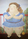 Girl on a balcony de Fernando Botero