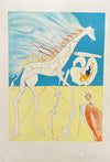 Saturnian giraffe (La conquista del Cosmos) by Salvador Dalí