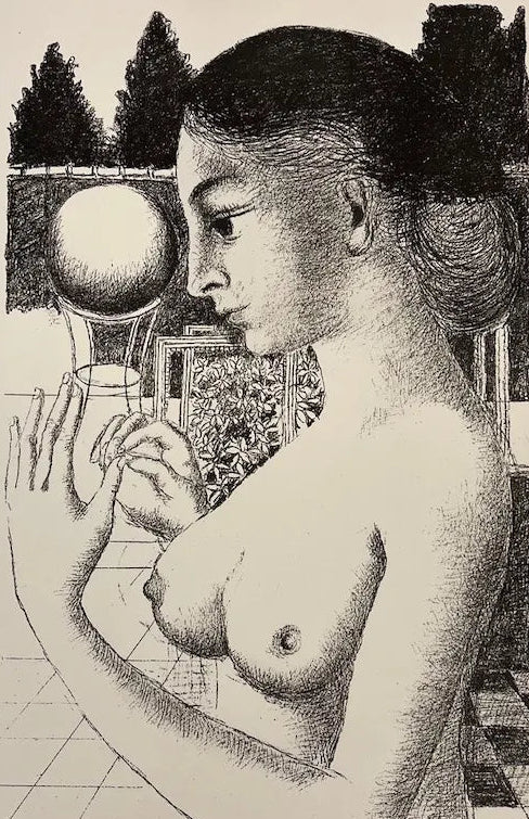  La femme à la boule by Paul Delvaux