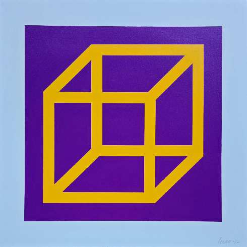 Open Cube in Color on Color #1 de Sol LeWitt